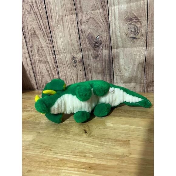 Green Triceratops Plush Dinosaur 14” - Picture 5 of 7